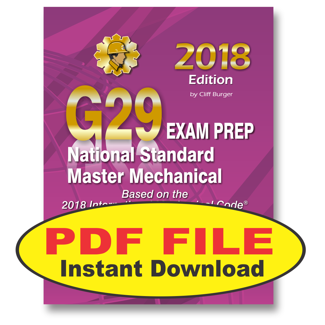 G29 National Standard Master Mechanical Questions Workbook PDF, icc